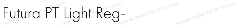 Futura PT Light Reg字体转换